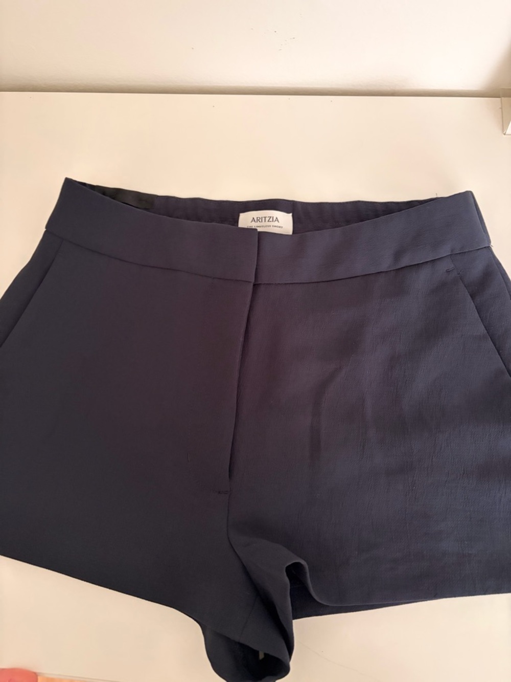 Aritzia Navy Limitless Micro Shorts